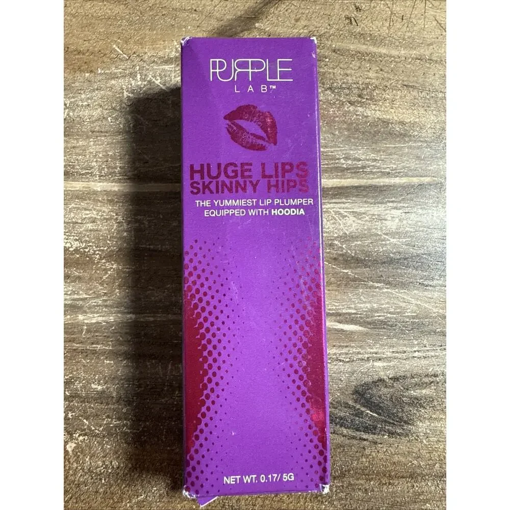 Purple Lab Huge Lips Skinny Hips Gloss Pink Kitty Pole Dancer Plumping NIB